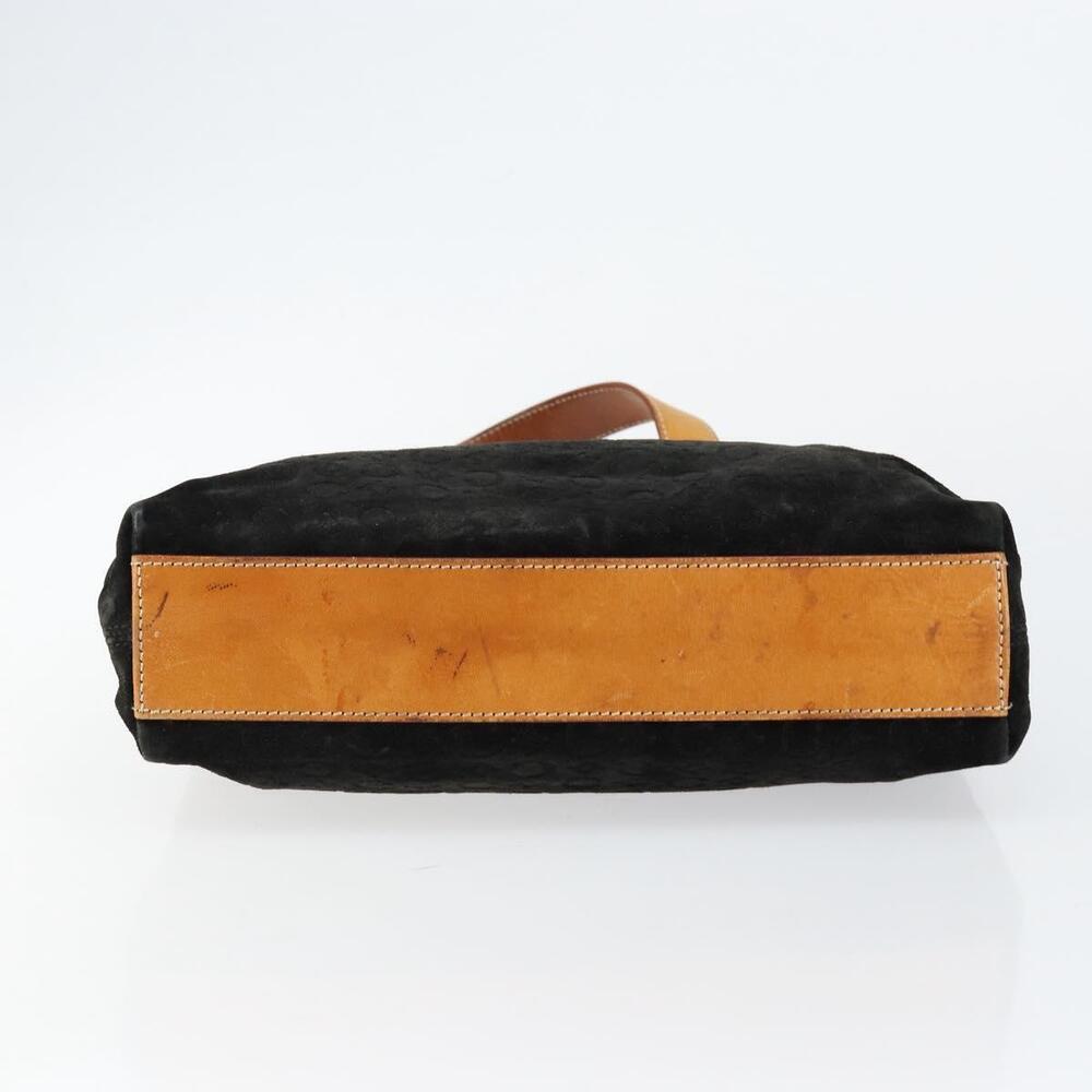 CELINE C Sulky Hand Bag Suede Black Silver Auth 147956 - Picture 5 of 16